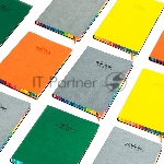 Блокнот Deli 3183GREY 205х143 мм, искусственная кожа, 112 л, серый, вид 4