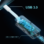 Сетевой адаптер TP-Link UE300C USB Type-C to RJ45 Gigabit Ethernet Network Adapter, USB 3.0 port, 10/100/1000 RJ45 port, Foldable,Portable and Lightweight design, Plug and Play