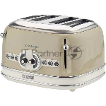 Тостер Ariete Vintage 156 бежевый, 1600 Вт, 4 слота