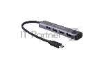 USB-концентратор Gembird UHB-C474, USB Type-C, 4хUSB, USB Type-C