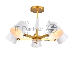 Светильник Ambrella light TR3101/5 WH/GD белый/золото E14 max 40W D680*370