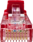 Патч-корд Suprlan 10-0153 UTP RJ-45 вил.-вилка RJ-45 cat.5e 2м красный LSZH 24AWG
