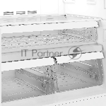 Холодильник Hotpoint HFP4 480I X нержавеющая сталь трехкамерный 300/150л морозилка снизу, No Frost, Side by Side, вид 5