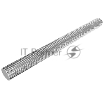 Шпилька резьбовая М8х2000 SM8х2000 КМ LO0681