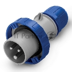 Вилка эл. кабельная 16А 2P+E 230В IP67 ДКС DIS2181633