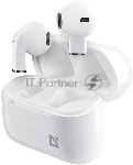 Гарнитура беспроводная DEFENDER (63955) Twins 955 белый, TWS, Bluetooth