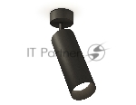 Светильник Ambrella Light SBK/PBK черный песок/черный полированный MR16 GU5.3 (A2210, C6343, N6131)
