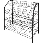 Этажерка НИКА ЭТ1/Ч, черный, 4 полки 700x660x300