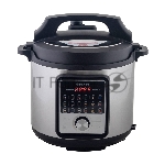 Мультиварка-скороварка Endever Vita-141 черный/стальной, 6.0 л, 1300 Вт, механическое, 18 программ