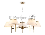 Люстра Ambrella light LH72473/5 BS/WH латунь/белый Е14/5 max 40W D1000*290-1080