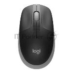 Мышь беспроводная Logitech M190 черный/серый, 1000 dpi, радиоканал, USB, кнопки - 3