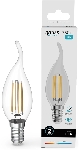 Лампа филам. Gauss Filament 12Вт цок.:E14 свеча св.свеч.бел.нейт. (упак.:10шт) (42122)