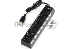 USB-концентратор Gembird UHB-U2P7-01, USB 2.0, 7хUSB, USB