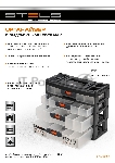 Органайзер Stels для хранения с выдвижными лотками 310х150х260мм, 4 секции, пластик