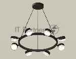 Светильник Ambrella light XB9198203/8 SBK/FR/CL черный песок/белый матовый/прозрачный GX53 (C9198, N8399)