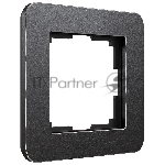 Рамка на 1 пост Platinum (черный алюминий) W0012608