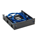 Салазки ExeGate EX280445RUS (переходник) для установки HDD 2.5/3.5"  в отсек 5.25" с 2*USB3.0  ExeGate  HD-2U3