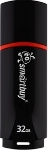 Флешка USB Smartbuy Crown black (SB32GbCRW-K), 32Gb, USB 2.0, R/W 15/5, черный/красный
