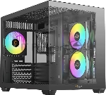Корпус Ocypus Gamma C54 BK ARGB, Mini-Tower, чёрный, 3 x 120 мм