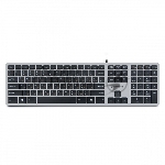 Клавиатура проводная Gembird KB-8420, USB, серый