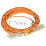 Патч-корд Hyperline волоконно-оптический (шнур) MM 50/125, LC-LC, duplex, LSZH, 10 м FC-D2-50-LC/PR-LC/PR-H-10M-LSZH-OR (FC-50-LC-LC-PC-10M)