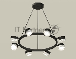 Светильник Ambrella light XB9198250/8 SBK/CL черный песок/прозрачный GX53 (C9198, N8480)
