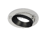 Комплект встраиваемого поворотного светильника Ambrella light XC7653021 SGR/PBK серый песок/черный полированный MR16 GU5.3 (C7653, N7031)