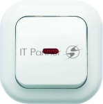 Выключатель Кунцево-Электро 1-кл. СП Валентина 10А IP20 С16-068 с индик. белый