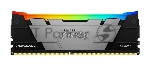 Оперативная память Kingston Fury Renegade, DDR4, 32GB (1x32GB), 3200MHz, CL16, DIMM, с радиатором, RGB, серебристый/черный