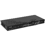 Коммутатор Tenda TEG1128P-24-250W, 24×1 Гбит/с PoE + 2×1 Гбит/с Uplink + 2×1 Гбит/с SFP, неуправляемый, вид 2