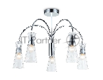 Люстра Ambrella light LH55651/5 СH/CL хром/прозрачный E14*5 max 40W D600*440