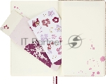 Блокнот Moleskine LIMITED EDITION SAKURA LESU09QP060 Large 130х210мм обложка текстиль 176стр. линейка твердая обложка розовый 2026, вид 2