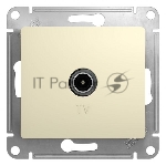 Механизм розетки TV 1-м СП Glossa 1DB беж. SchE GSL000291
