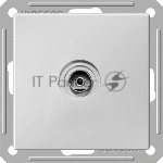 Механизм коннектора TV антены 1-м СП W59 оконечная без рамки бел. SchE RTS-151-1-86