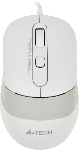 Мышь проводная A4Tech Fstyler FM10 белый/серый, 1600 dpi, USB, кнопки - 4