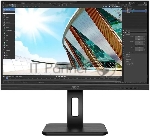 Монитор 23.8" AOC Q24P2Q IPS 2560x1440, 75 Гц, 4 мс, 16:9, 250 кд/м², HDMI, DisplayPort, VGA, встроенные динамики, черный