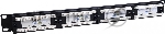 Патч-панель  NTSS-PP-1U-24-UTP-RJ45-6-D 19" 1U 24xRJ45 кат.6 UTP