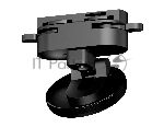 Крепеж трековый A2526 SBK черный песок D60*H55mm (для корпуса D60mm)