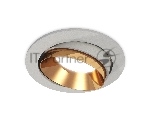 Комплект встраиваемого поворотного светильника Ambrella light XC7653024 SGR/PYG серый песок/золото желтое полированное MR16 GU5.3 (C7653, N7034)