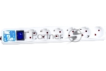 Сетевой фильтр PowerCube, PC PRO, 5 м, 6р, белый, 16А, SPL6-16-P-5M