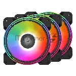 Вентилятор для корпуса Alseye Halo 4.0-B kit (3шт.) черный, 120 мм, 1300 об/мин, 24.8 дБ, 4 pin