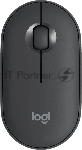 Мышь беспроводная Logitech Pebble M350 графитовый, 1000 dpi, радиоканал, Bluetooth, USB, кнопки - 3