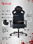 Кресло игровое A4Tech Bloody GC-660 черный Formula 999 искусственная замша с подголов. крестов. металл, вид 22