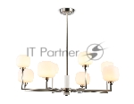 Люстра Ambrella light LH53003/8 SN/FR сатин никель/белый матовый G9*8 max 40W D830*680