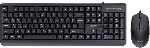 Комплект клавиатура+мышь Acer OCC400 проводной, USB, 2000 DPI, черный