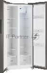 Холодильник Weissgauff WSBS 500 Inverter NoFrost Dark Grey двухкамерный 270/180л морозилка слева, No Frost, Side by Side, вид 8