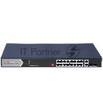 Коммутатор Hikvision DS-3E0520HP-E, 12×1 Гбит/с PoE+ + 6×1 Гбит/с + 2×1 Гбит/с SFP, неуправляемый