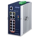 Коммутатор PLANET IGS-4215-8P2T2S, 8×1 Гбит/с PoE + 2×1 Гбит/с + 2×1 Гбит/с SFP, управляемый