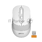 Мышь беспроводная A4Tech Fstyler FG10 белый/серый, 2000 dpi, радиоканал, USB, кнопки - 4