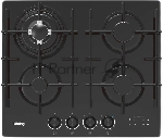 Встраиваемая варочная панель KORTING HGG 6447 ICPTN, газовая, 60 см, 4 конфорки, WOK, газ-контроль, электроподжиг, конфорки SABAF, функция управления вытяжкой (KHI 6099 ICGN, KHI 9099 ICGN), электронный таймер с цифровой индикацией, индикация интенсивности нагрева, адаптер под сжиженныый газ, цвет черное стекло